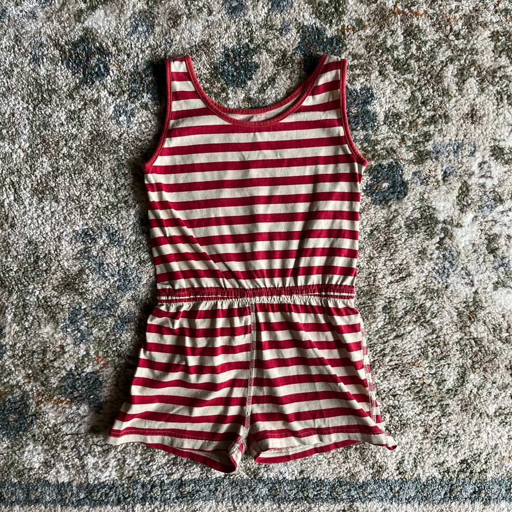 Soft Toddler Striped Romper